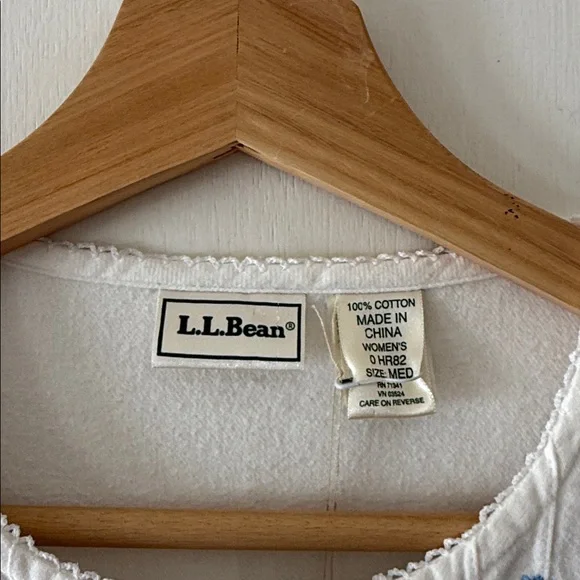 L.L. BEAN Cotton Flannel Nightgown Dress - Picture 5 of 8